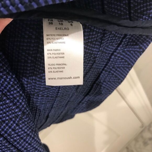 Manoush Sz 38 Robe Elastic Dress blue RETAIL $720 - Picture 8 of 8